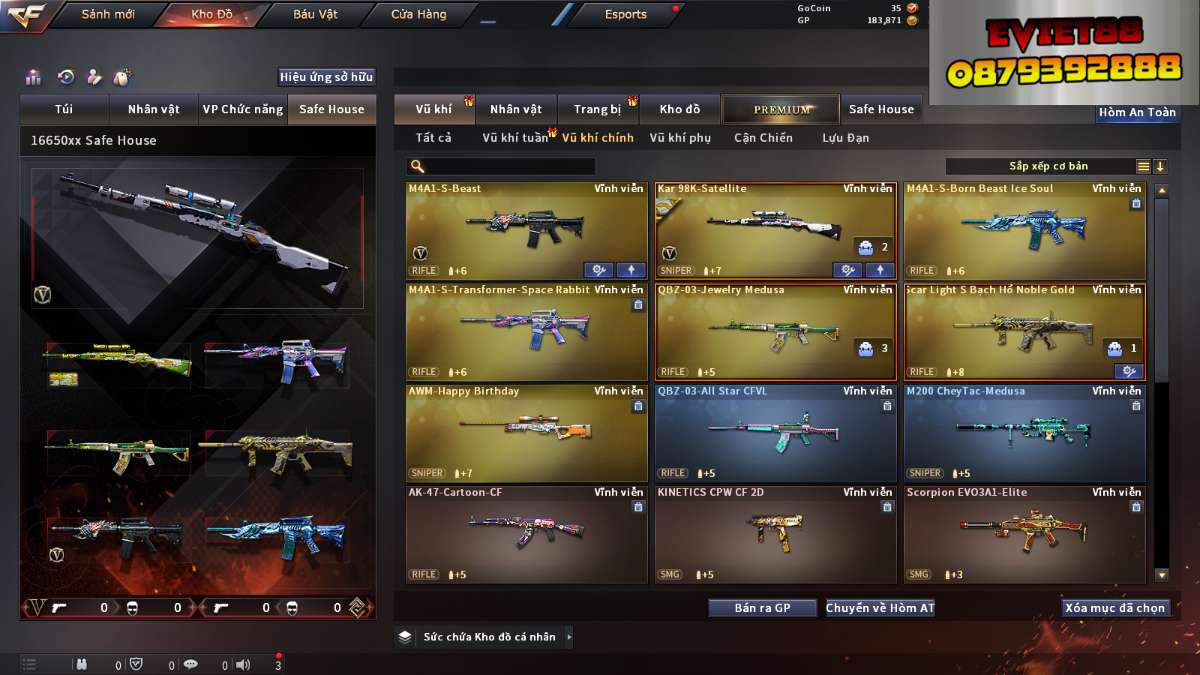 shop acc cf uy tin gia re